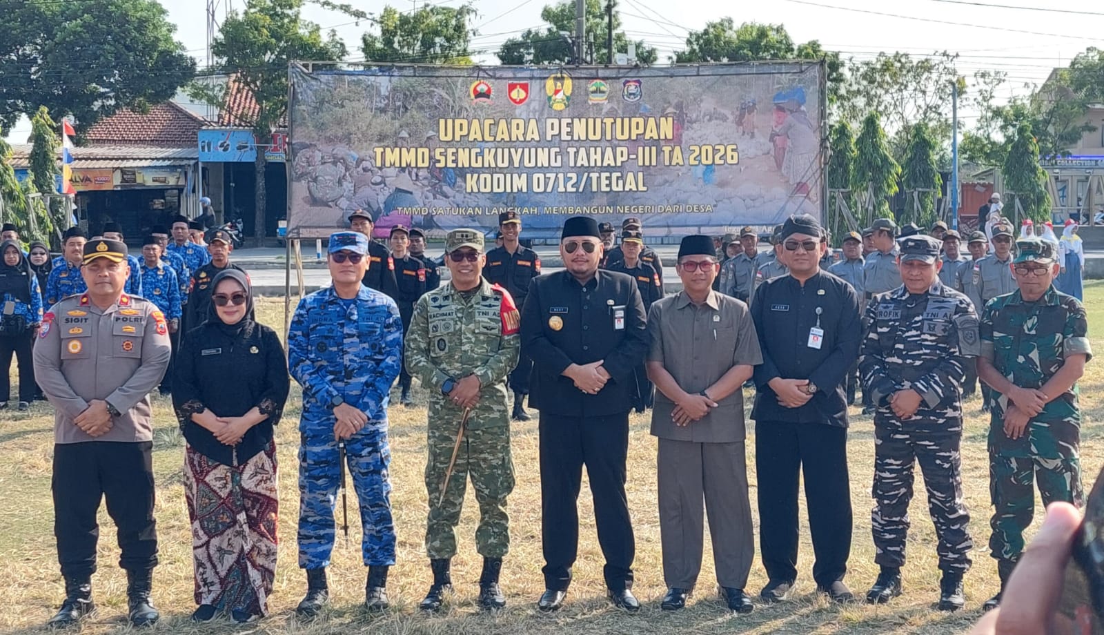 TMMD Sengkuyung Tahap III Kota Tegal Resmi Ditutup, Wali Kota Hadiri Upacara Penutupan