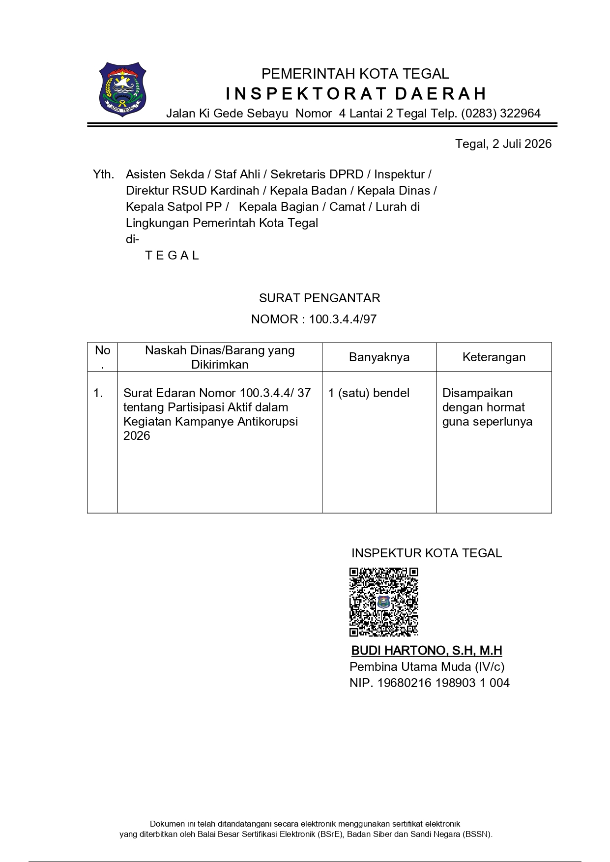 Kampanye Anti Korupsi 2026